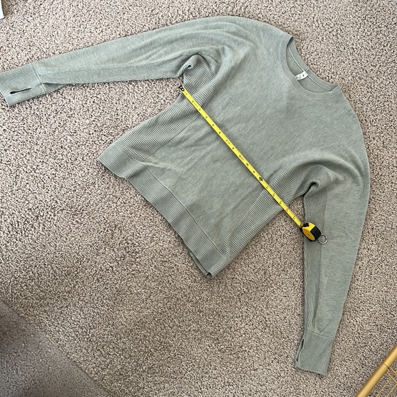 Lululemon Cashmere Blend Long Sleeve Sweater - 4 - Green - Picture 4 of 6